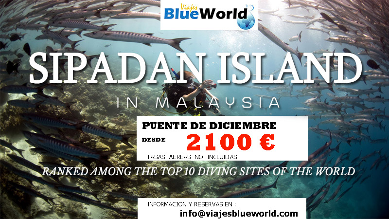 Promoción Viaje Sipadan diciembre 2016 con Viajes Blue World
